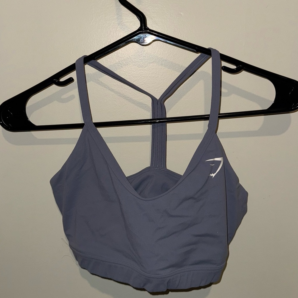 Gymshark Charcoal Strappy Sports Bra